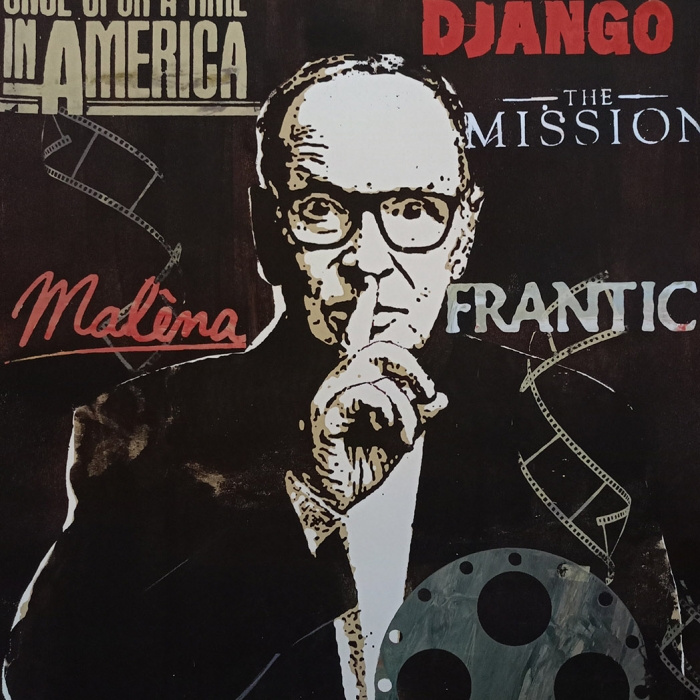 Ennio Morricone. Serigrafia 70x50 cm