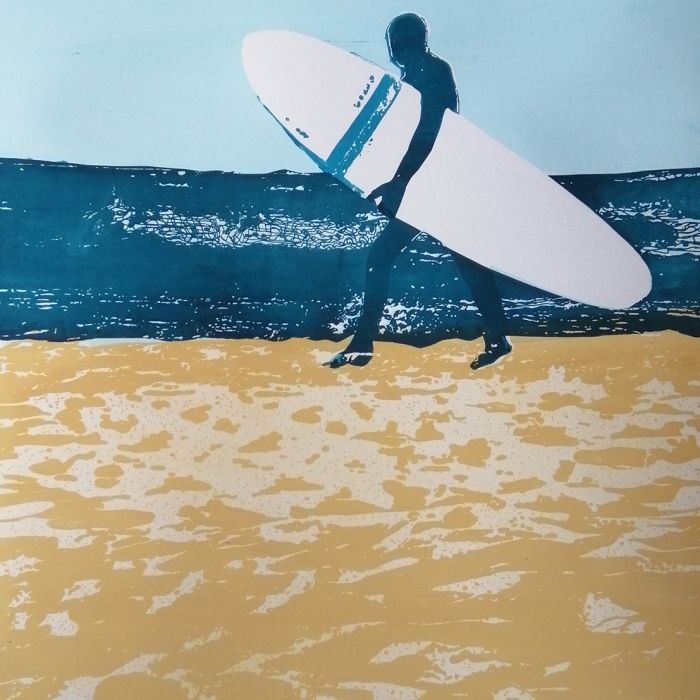 surfer - serigrafia 50 x 70 / 2022